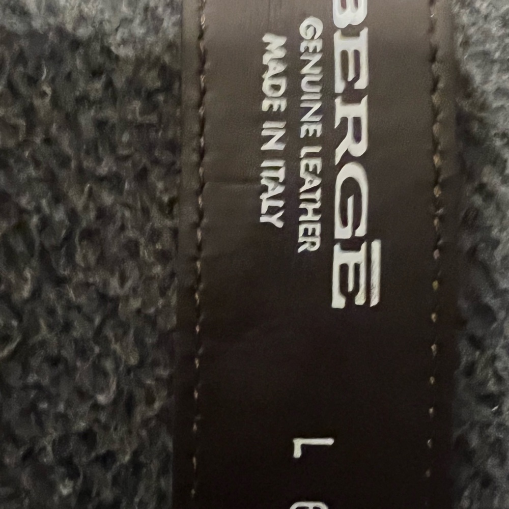 Banana Republic Genuine Leather Black Belt & Berge Croc embossed GL Brown Belt - Picture 4 of 6
